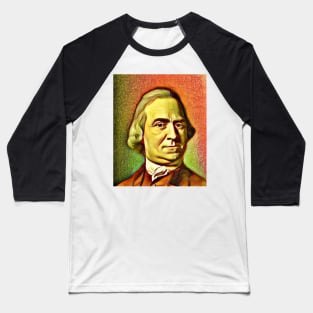 Samuel Adams Snow Portrait | Samuel Adams Artwork 15 Baseball T-Shirt